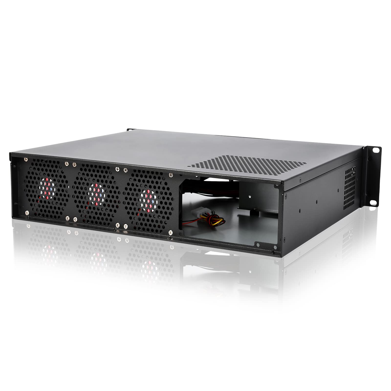 サーバー用ケース　2つ Amazon.co.jp: RackChoice 2U サーバーシャーシ 短い 奥行 14.2インチ